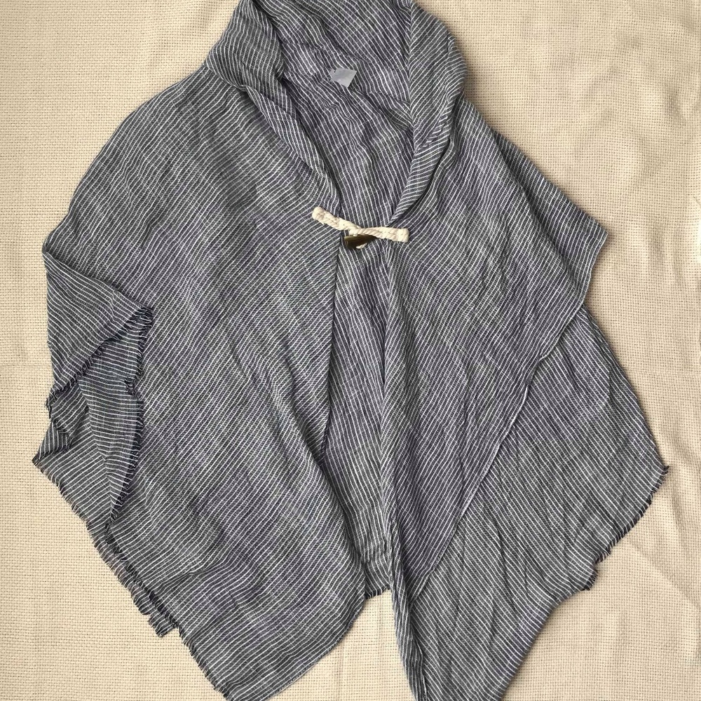 Beautiful Rayon Stripe Poncho